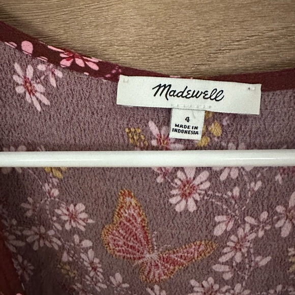 Madewell Size 4 Size Small Butterly Flutter Top - Picture 7 of 7